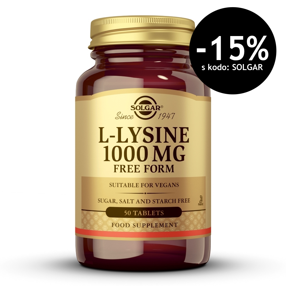 Solgar L-Lizin, tablete (50 tablet)